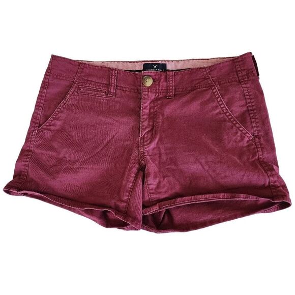 American Eagle Outfitters Red Shortie Shorts (6) - Picture 1 of 5